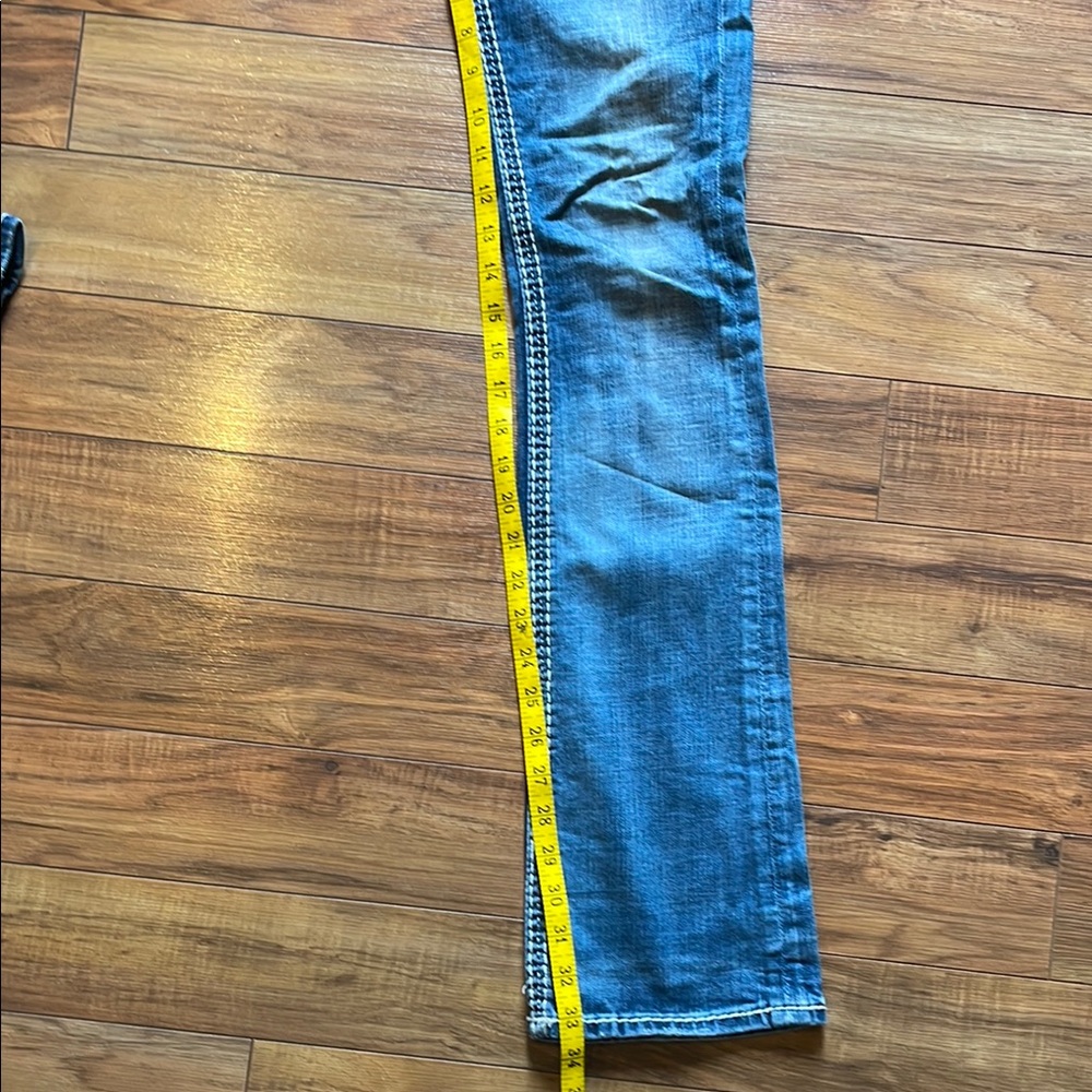 NWOT Embellished Blue Denim Jeans - Picture 5 of 7